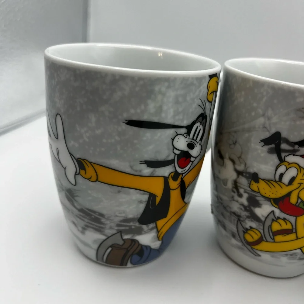 Disney Discontinued Christmas Mickey Minnie Goofy & Pluto Set Of 4 Rare Set